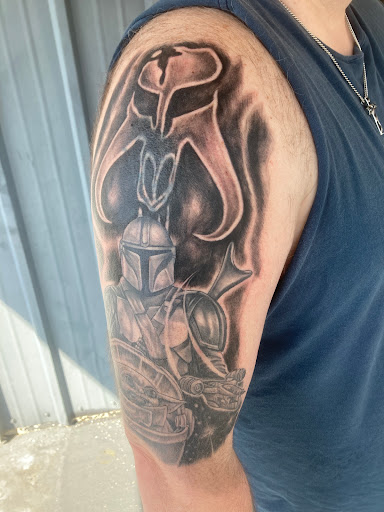 Explore spartan warrior tattoo ideas, creative tattoo ideas in Myrtle Beach, available at Elite Ink Tattoos of Myrtle Beach