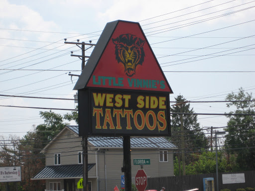 Explore side finger tattoo ideas, creative tattoo ideas in Windsor Mill, available at Little Vinnies West Side
