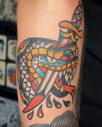 Explore grandchild tattoo ideas, creative tattoo ideas in San Jose, available at The Holy Scythe Tattoo