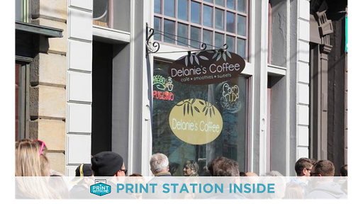 PrintWithMe Print Kiosk at Delanie's Coffee