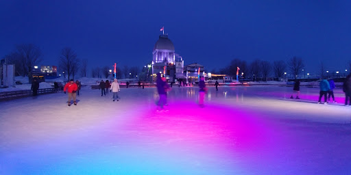 Ice skating rink in Montreal