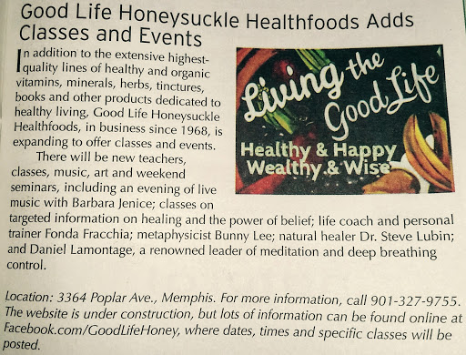 Health Food Store «Good Life Honeysuckle HealthFoods», reviews and photos, 3361 Poplar Ave, Memphis, TN 38111, USA