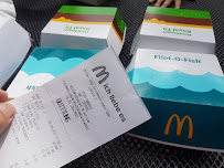 Menu / carte de McDonald's à Hamburg