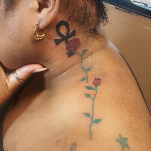 Find inbetween boob tattoo ideas for your next unique tattoo in Raleigh at Gifted Styles