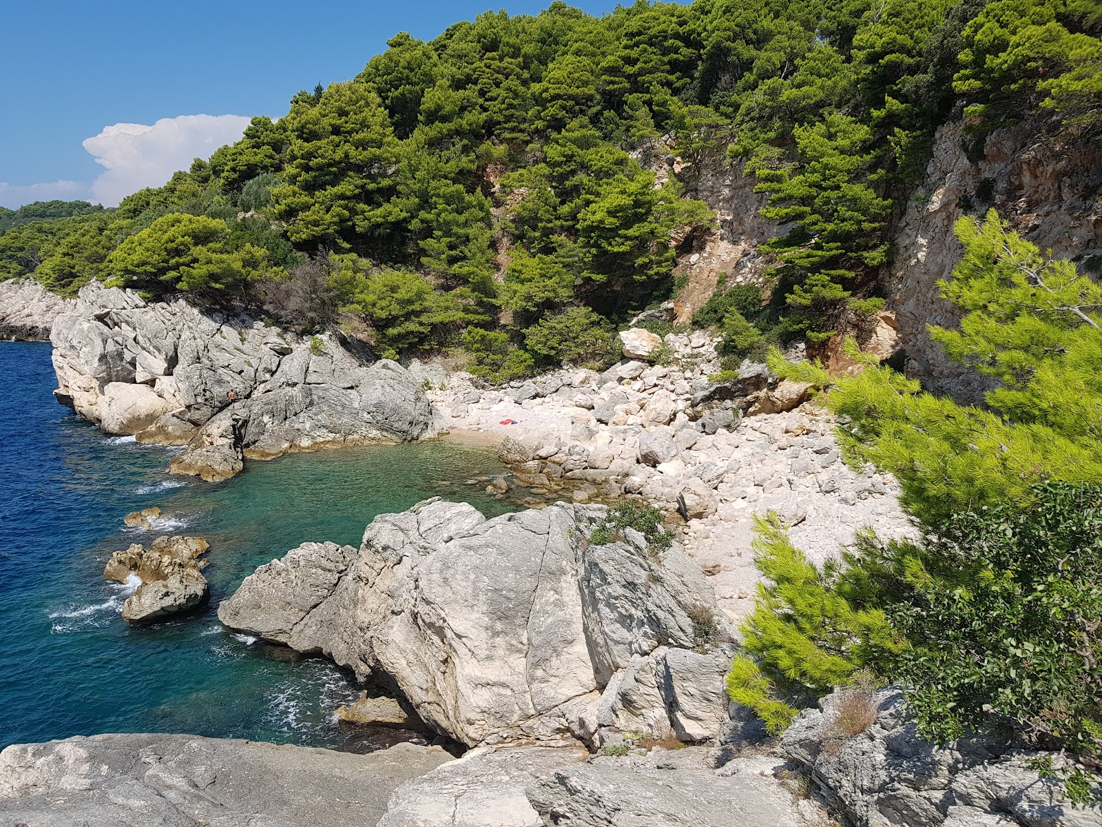 Foto di Gof beach con una superficie del terreno roccioso