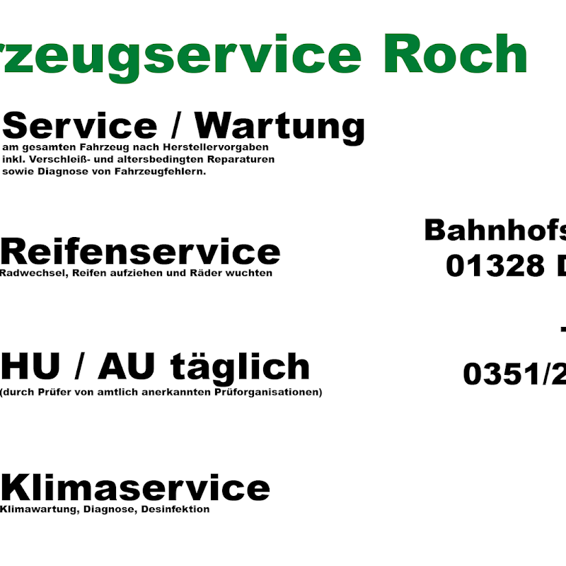 Fahrzeugservice Roch - Kfz Meisterwerkstatt