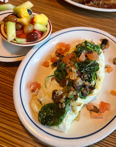 Spanish and mushroom egg white omelet