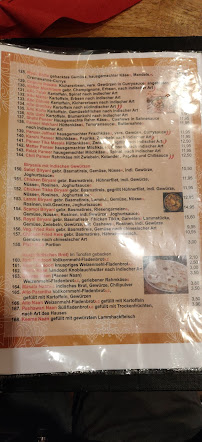 Royal India à Aachen menu