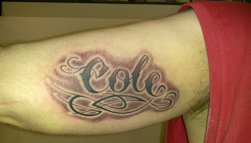 Explore dog portrait tattoo ideas, creative tattoo ideas in Hebron, available at Explosive Ink Tattoo