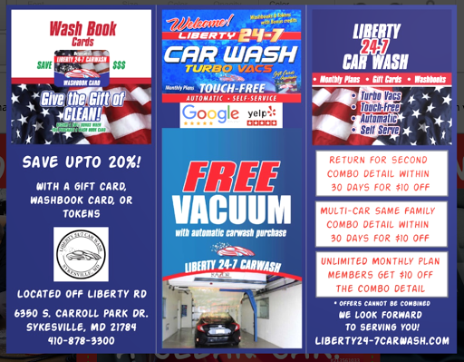 Car Wash «Liberty 24/7 Car Wash», reviews and photos, 6350 S Carroll Park Dr, Eldersburg, MD 21784, USA