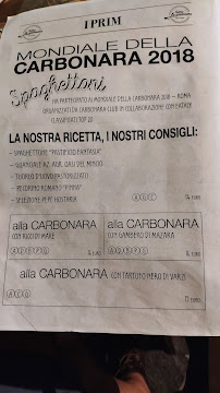 Restaurant Hostaria La Carbonara à Agrate Brianza (la carte)