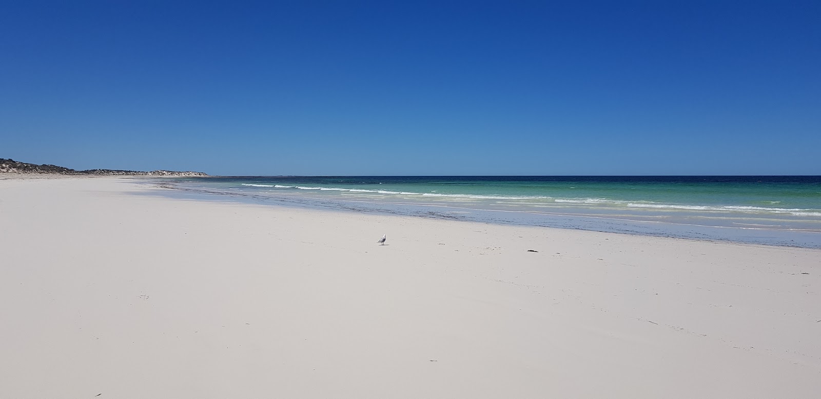 Fotografija Second Beach z svetel pesek površino
