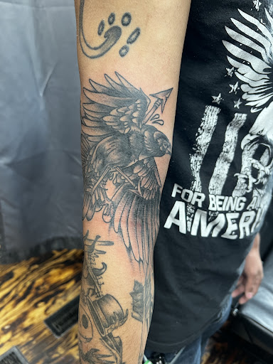 Explore dog lover tattoo ideas, creative tattoo ideas in San Antonio, available at Its Live Through This Tattoos, Supplies, & Piercings