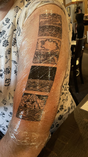 Explore word finger tattoo ideas, creative tattoo ideas in Lincoln, available at Ty Smith Tattoos