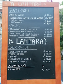 Menu du La Lampara à Cetara