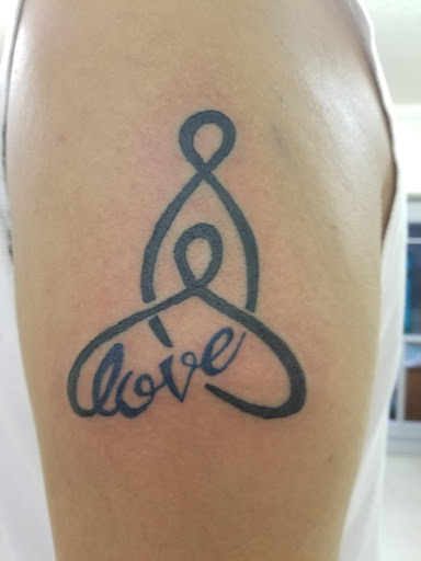 Explore patchwork tattoo ideas, creative tattoo ideas in Macon, available at Beauty & Pain Tattoo