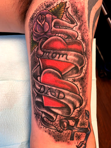 Explore funny matching tattoo ideas, creative tattoo ideas in Seymour, available at American Gypsy Tattoo Corp.