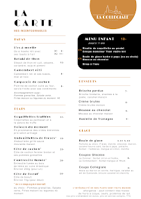 La Collégiale Restaurant à Guérande menu