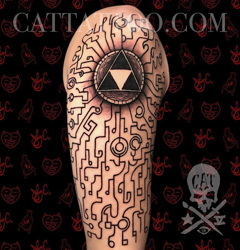 Explore plant tattoo ideas, creative tattoo ideas in Addison, available at Cat Tattoo