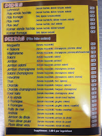 Pizzeria Pizzeria Dilan à Bischheim (le menu)