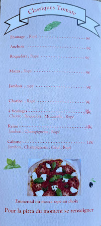 Etche Pizza à Saint-Palais menu