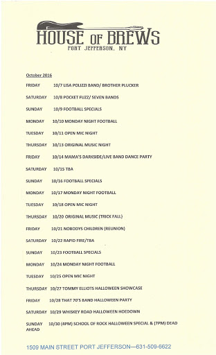 Restaurant «House Of Brews Live Music Venue», reviews and photos, 1509 Main St, Port Jefferson, NY 11777, USA