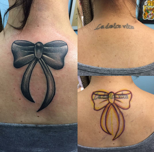 Explore bourbon glass tattoo idea, creative tattoo ideas in Clearwater, available at Moniques Body Art