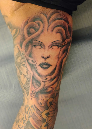 Explore army sleeve tattoo ideas, creative tattoo ideas in Hebron, available at Explosive Ink Tattoo