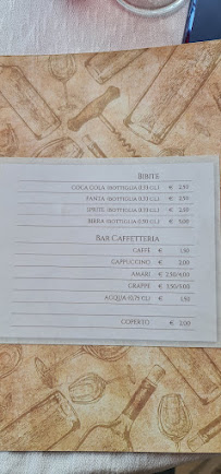 Trattoria trentasette à Porto Sant'Elpidio carte