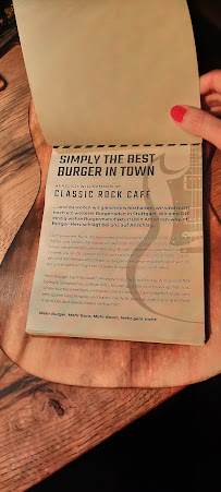 Restaurant de hamburgers Classic Rock Café à Stuttgart - menu / carte