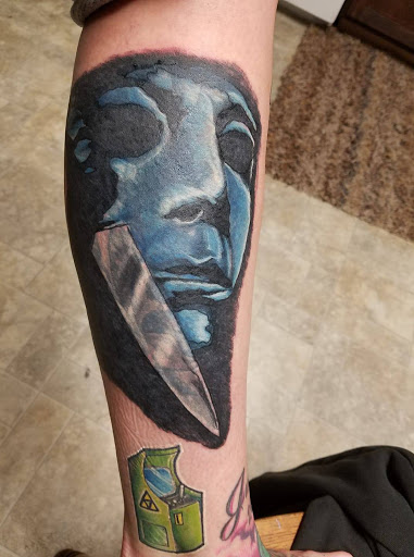 Explore hairdresser tattoo ideas, creative tattoo ideas in Osceola, available at Valley Of The Inkd