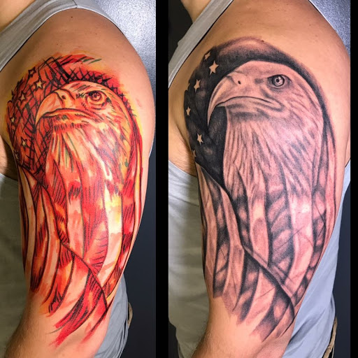 Explore princess crown tattoo ideas, creative tattoo ideas in Conover, available at Polsons Tattoo Studio