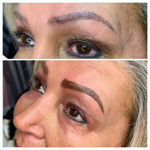 Explore tim burton tattoo ideas, creative tattoo ideas in Peoria Heights, available at BeautiFULL Brows By Jen Microblading - Permanent Makeup Wild Honey Beauty Studio