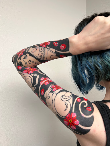 Explore elbow tattoo ideas men, creative tattoo ideas in Weatherford, available at 1ST REVELATION TATTOO