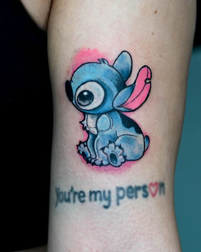 Explore inner bicep tattoo ideas, creative tattoo ideas in Saint Petersburg, available at Phoebus Tattoos