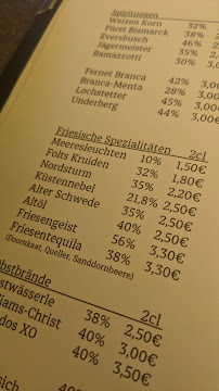 Schmuggler Inh. Michael Kleimann à Norderney menu