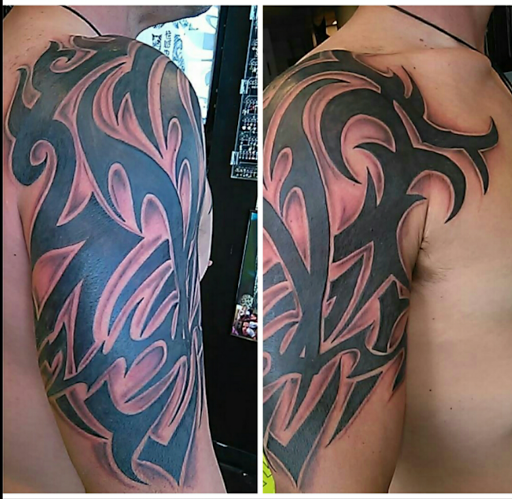 Explore energy tattoo ideas, creative tattoo ideas in Albuquerque, available at Staceys Exotic Body Piercing and Tattoo