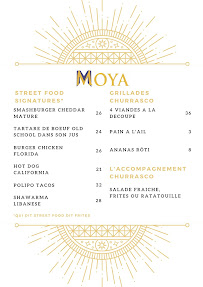 Restaurant MOYA à Cagnes-sur-Mer - menu / carte