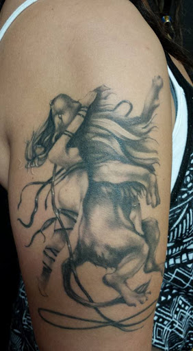 Explore tattoo ideas behind the ear tattoos, creative tattoo ideas in Aberdeen, available at Obsidian Gallery Tattoo