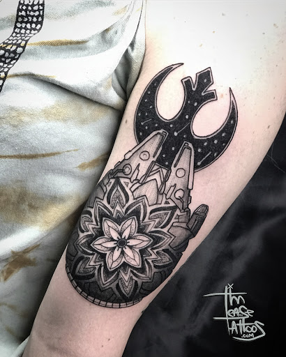 Find creepy tattoo ideas for your next unique tattoo in Winter Park at Tim Lease Custom Tattoos