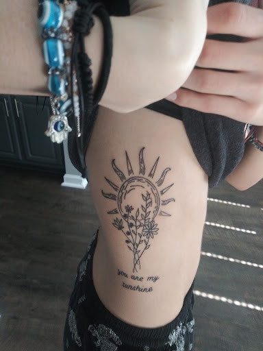 Explore cosmetology tattoo ideas, creative tattoo ideas in Sedalia, available at Skin Thieves Tattoo Studio