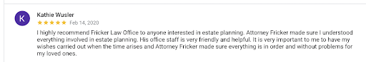 Estate Planning Attorney «Fricker Law Office», reviews and photos