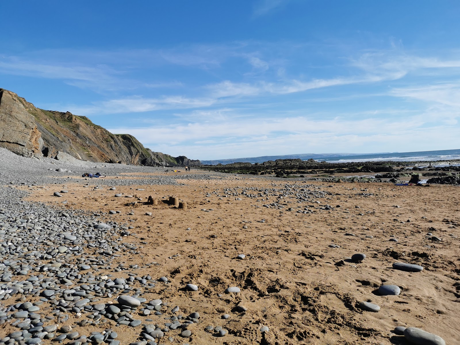 Foto di Sandymouth Bay beach con molto pulita livello di pulizia