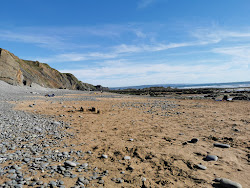Foto di Sandymouth Bay beach con molto pulita livello di pulizia