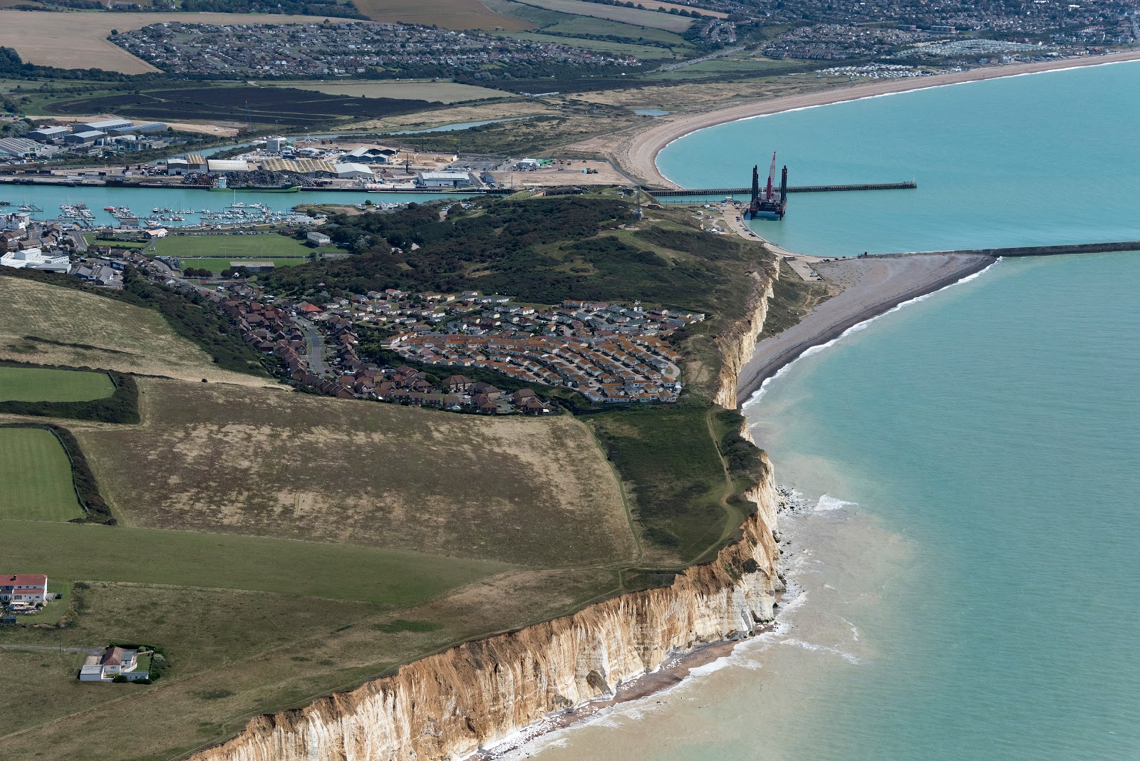 Photo of Newhaven beach and the settlement