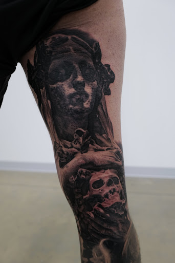 Explore pharmacy tattoo ideas, creative tattoo ideas in Hutto, available at Upside Tattoo