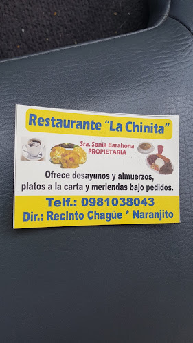 Opiniones de Restaurant ''La chinita'' en Naranjito - Restaurante