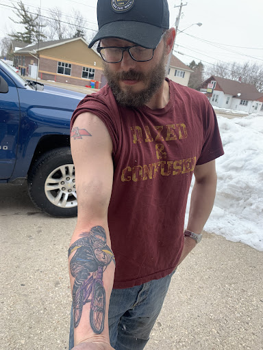 Explore tattoo ideas for men leg, creative tattoo ideas in Green Bay, available at Darkside Tattoo By Jesse Skywalker