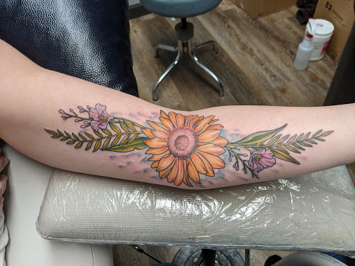 Explore outside arm tattoo ideas, creative tattoo ideas in Tewksbury, available at Lucid Arts Tattoo Studio