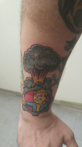 Explore under buttocks tattoo ideas, creative tattoo ideas in Warrensburg, available at Black Compass Tattoo Company